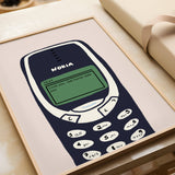 Amour Toi Impression Nokia: Blanc cassé / Cadre en chêne / A4