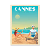 Art-Poster - Cannes - Olahoop Travel Posters Format - 30 x 40 cm