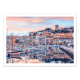 Art-Poster - The old harbor in Cannes - Manjik Pictures Format - 30 x 40 cm