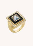 RING - BLUE STONE LISA T52