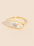 Izy I Mother-of-pearl ring