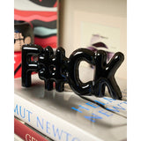 Balloon Lettering Fuck Black