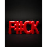 Balloon Lettering Fuck Red