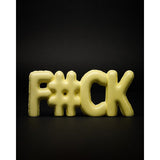 Balloon Lettering Fuck jaune