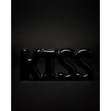 Balloon Lettering Kiss Black