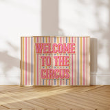 Bienvenue à l'Impression du Cirque: Cadre en chêne / A3