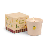 Bistro 8oz/226g Lemon Embossed Ceramic Candle - Meyer Lemon Boxed