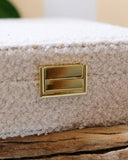 Boîte à bijoux Anne en moumoute: Blanc