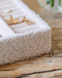 Boîte à bijoux Anne en moumoute: Blanc