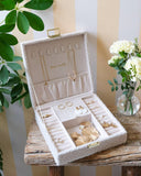 Boîte à bijoux Anne en moumoute: Blanc