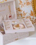 Boîte à bijoux Denise en moumoute: Vert