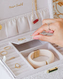 Boîte à bijoux Denise en moumoute: Vert