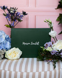 Boîte à bijoux Denise en velours: Bleu ciel