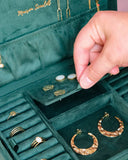 Boîte à bijoux Denise en velours: Rose