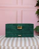 Boîte à bijoux Denise en velours: Rose