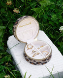 Boîte à bijoux de voyage Yvonne en léopard: Léopard