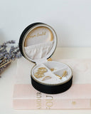 Yvonne Velvet Travel Jewelry Box: nero