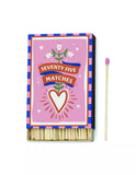 Adoto Hearts Pink Match Box - 75 partidas