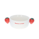 Bowl with strawberry handles