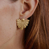 Boucles d'oreilles Cléon | Bijoux dorés et imperméables