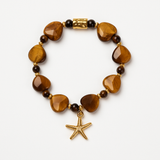 Braccialetto elastico di tigre grandi pietre