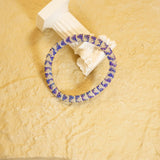 Bracelet Roll-On Népalais I Transparent & bleu