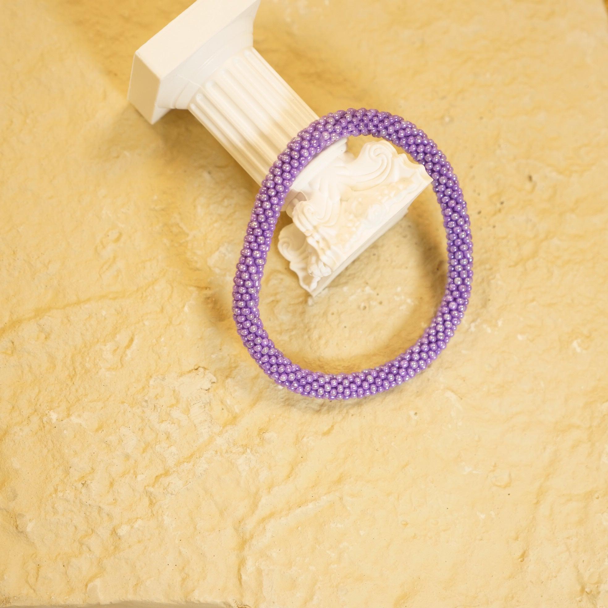 Bracelet Roll-On Népalais I Violet