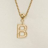 Buchstaben-Charm | Goldschmuck, wasserfestes Geschenk: Nur B/Charm