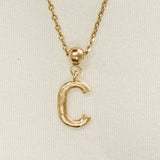 Carta: encanto en forma de letra | Joyas de oro, regalo impermeable: solo C / Charm