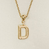 Letter Charm | Gold Jewelry, Waterproof Gift : D / Charm Only