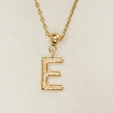 Letter Charm | Gold Jewelry, Waterproof Gift: E / Charm Only