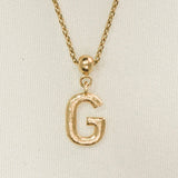 Letter Charm | Gold Jewelry, Waterproof Gift: G / Charm Only