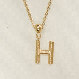 Letter -Ammed Charm | Gioielli dorati, regalo impermeabile: solo H / Case