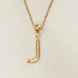 Buchstaben-Charm | Goldschmuck, wasserfestes Geschenk: Nur J/Charm