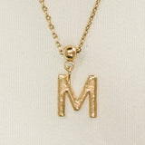 Letter -vormige charme | Gouden sieraden, waterdicht cadeau: alleen m / charm