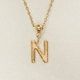 Letter Charm | Gold Jewelry, Waterproof Gift: N / Charm Only