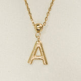 Buchstaben-Charm | Goldschmuck, wasserfestes Geschenk: NUR EIN/Charm