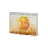 CADRE PHOTO AVEC PAILLETTES - GLITTER PHOTO FRAME - GOLD - GOOD VIBES