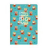 Weißes Notizbuch - Quaderno - mittel - roter Panda