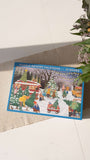 CHRISTMAS TREES & SNOW FLAKES - puzzle calendar