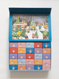 CHRISTMAS TREES & SNOW FLAKES - puzzle calendar
