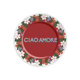 Ciao Amore - Placa de porcelana con inscripción