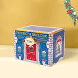 VARIEDADE DE PEITO METÁLICO DE CHÁ DE NATAL BIO* E CAIXA DE CHÁ DE ERVAS 20 SACOS 36 G