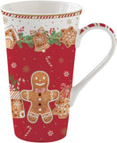 COFFRET 1 MUG GEANT 60CL EN PORCELAINE FANCY GINGERBREAD