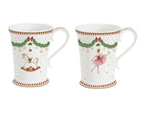 COFFRET 2 MUGS 30 CL EN PORCELAINE MAGIE DE NOEL