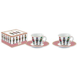 COFFRET 2 TASSES A CAFE 8CL EN PORCELAINE NUTCRACKER