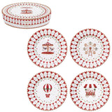 Cuadro 4 placas de porcelana de D19cm