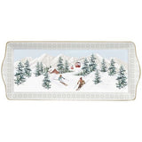 CHALET PORCELAIN CAKE DISH BOX 35X15CM