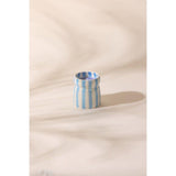 Cabana 6.5oz/184g Blue Striped Ceramic Candle - Lost at Sea