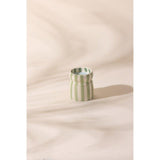 Cabana 6.5oz/184g Sage Striped Ceramic Candle - Bora Bora Boxed